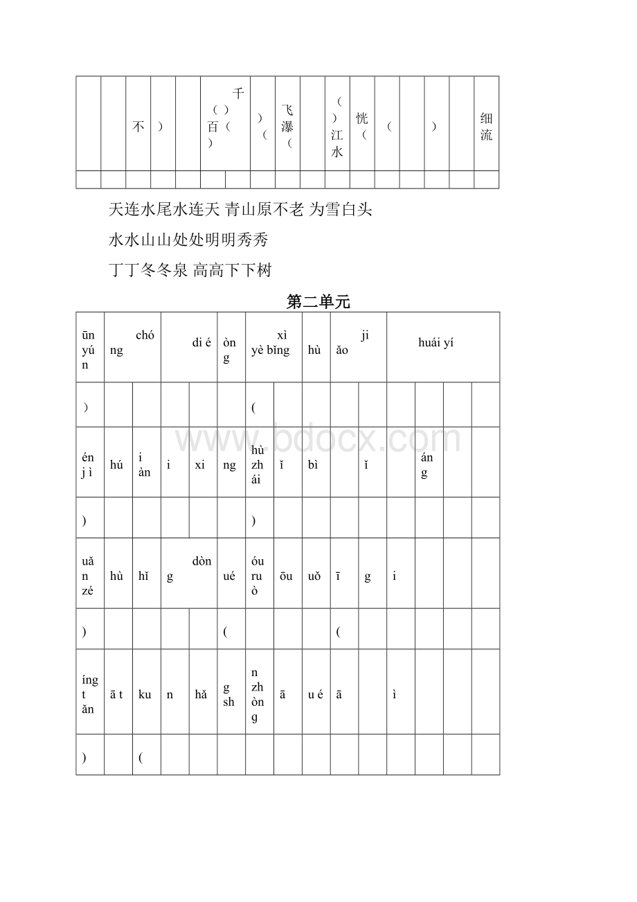 最新部编人教版四年级语文上册单元分类基础练习23页附答案.docx_第2页