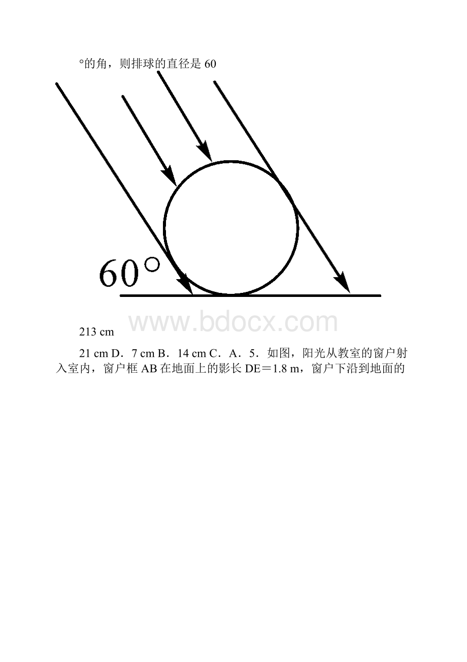 届中考数学专项复习投影中的相似问题练习.docx_第2页