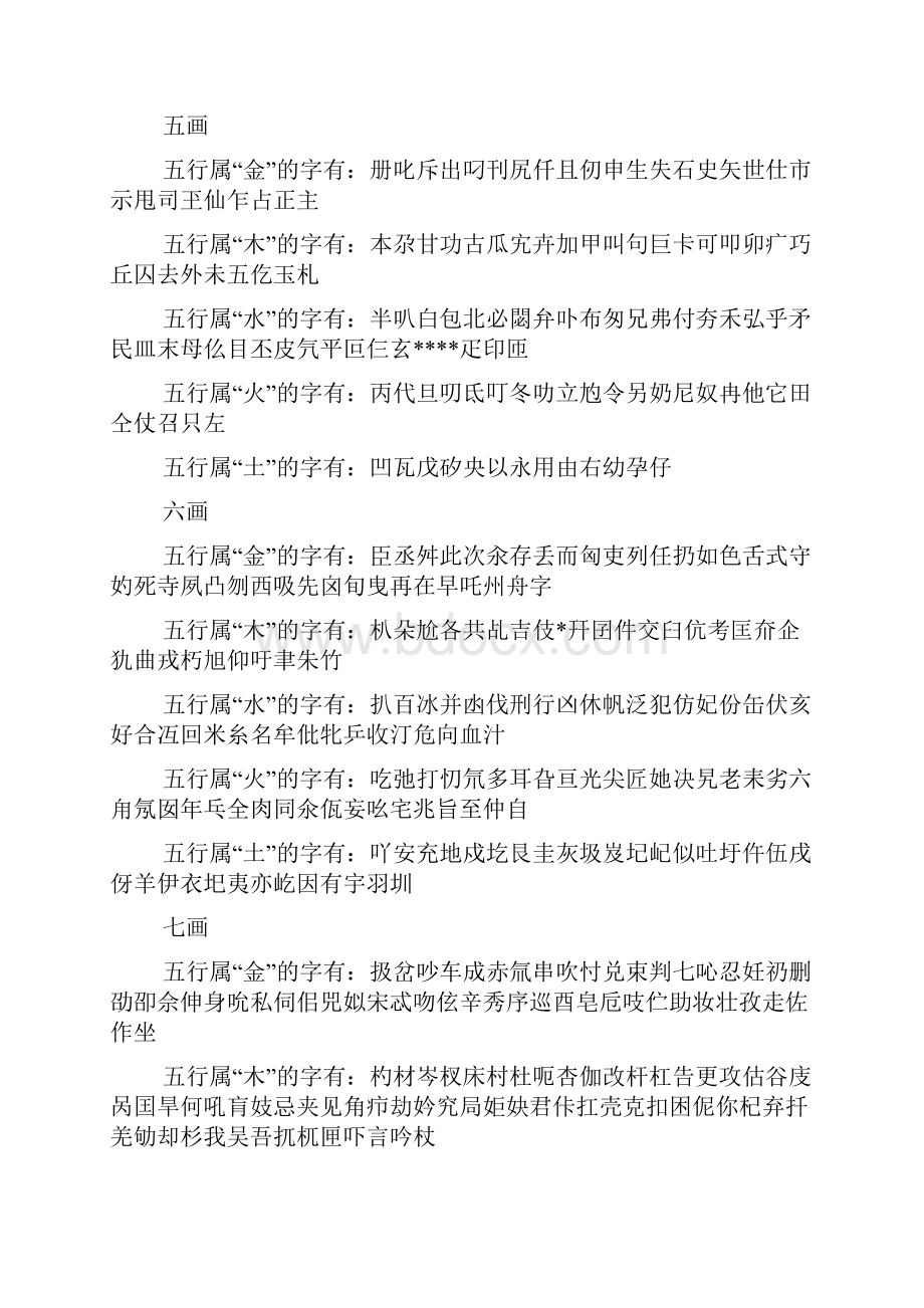 中国汉字五行属性查询.docx_第2页