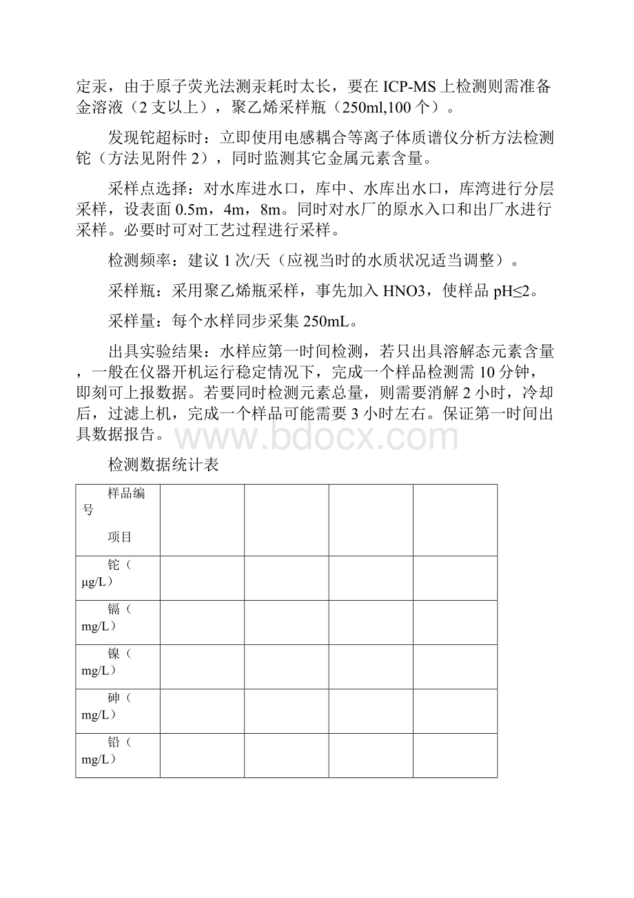 铊污染物应急检测预案及工艺处理方案.docx_第3页