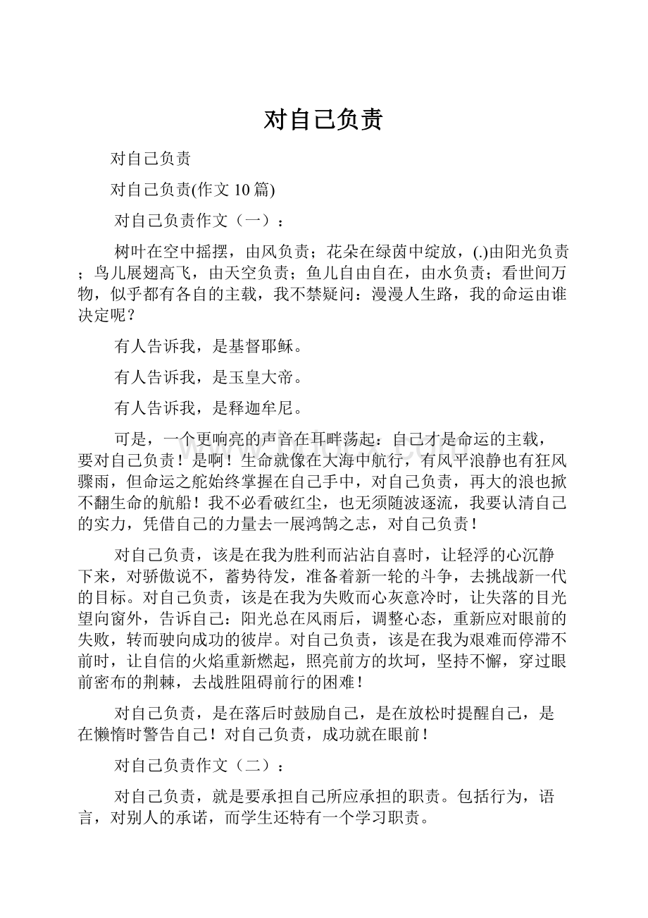 对自己负责.docx