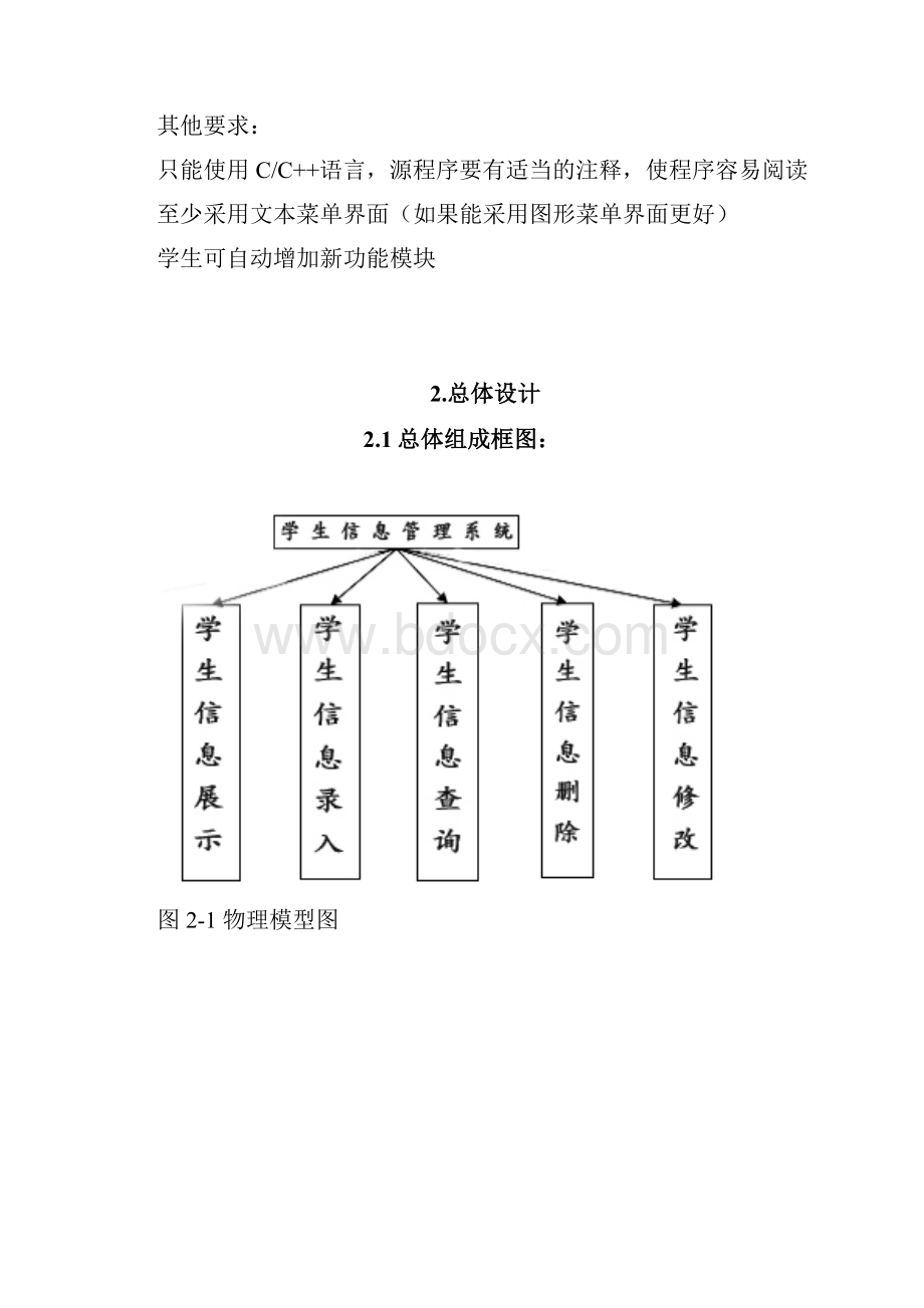 李治伟学生信息管理系统课程设计报告.docx_第3页