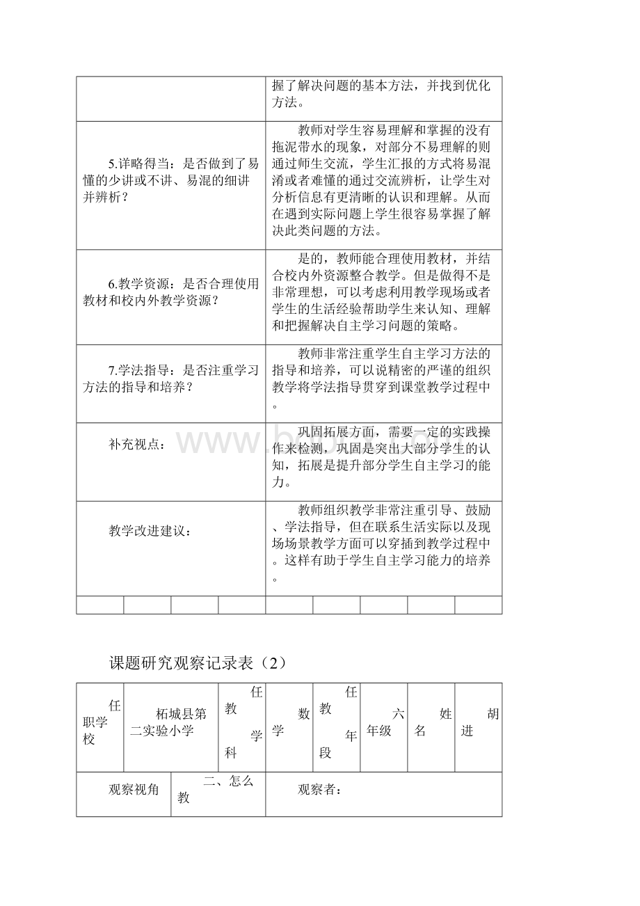 课题研究观察记录表.docx_第2页