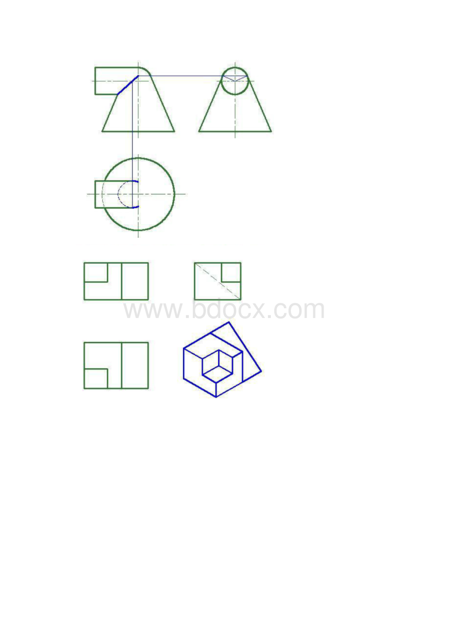 CAD技能大赛三视图练习及答案精选.docx_第2页