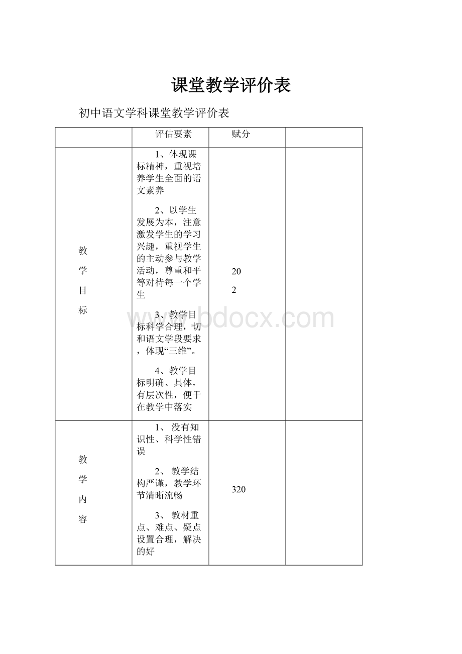 课堂教学评价表.docx