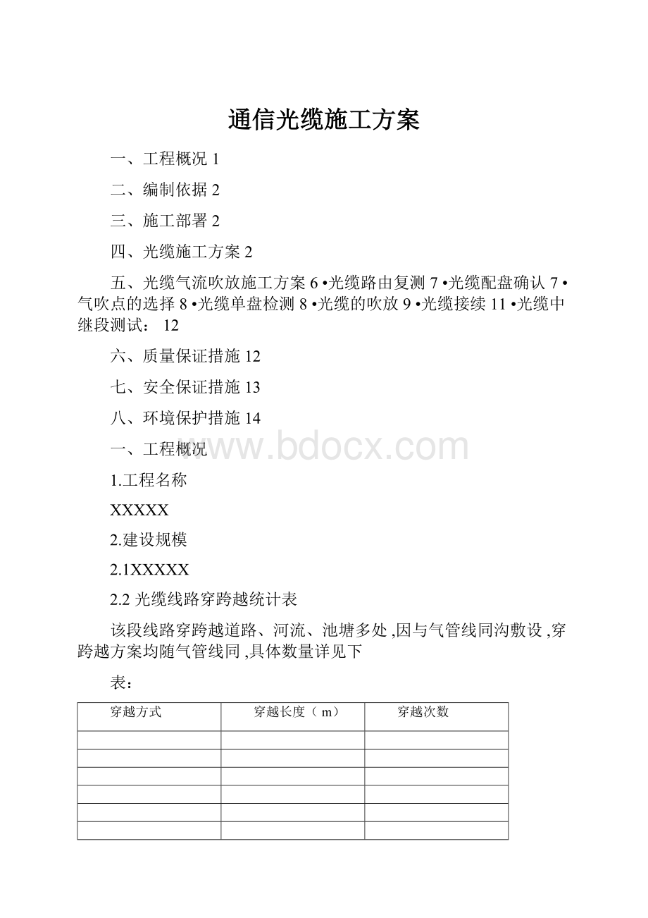 通信光缆施工方案.docx