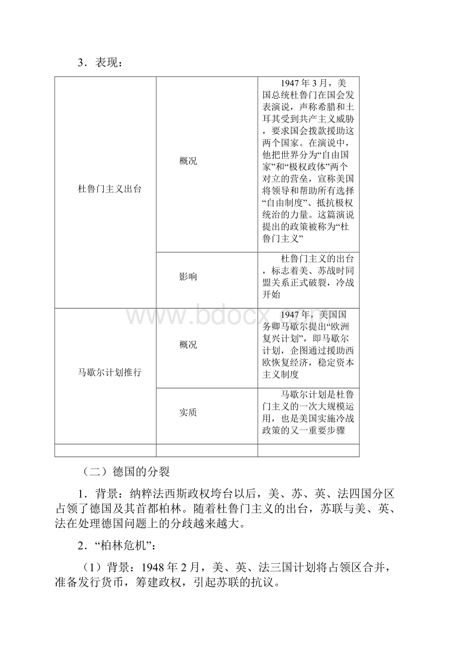 中考历史考点26二战后的世界变化含答案.docx_第2页