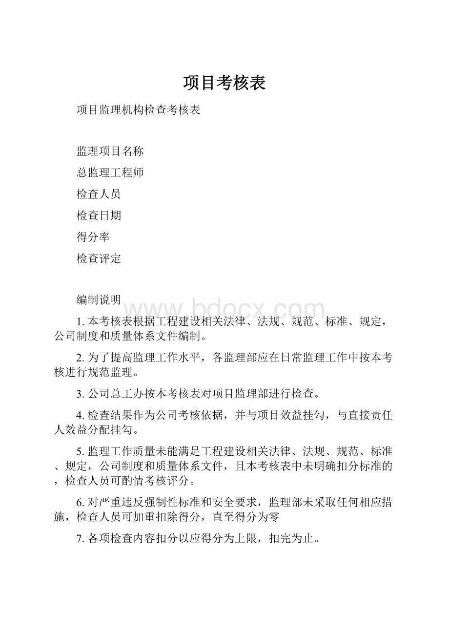 项目考核表.docx