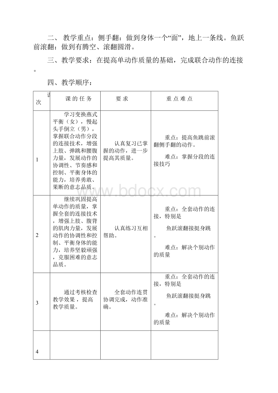 高中体育与健康教案集高二年级体育单元教学计划全套讲解学习.docx_第3页