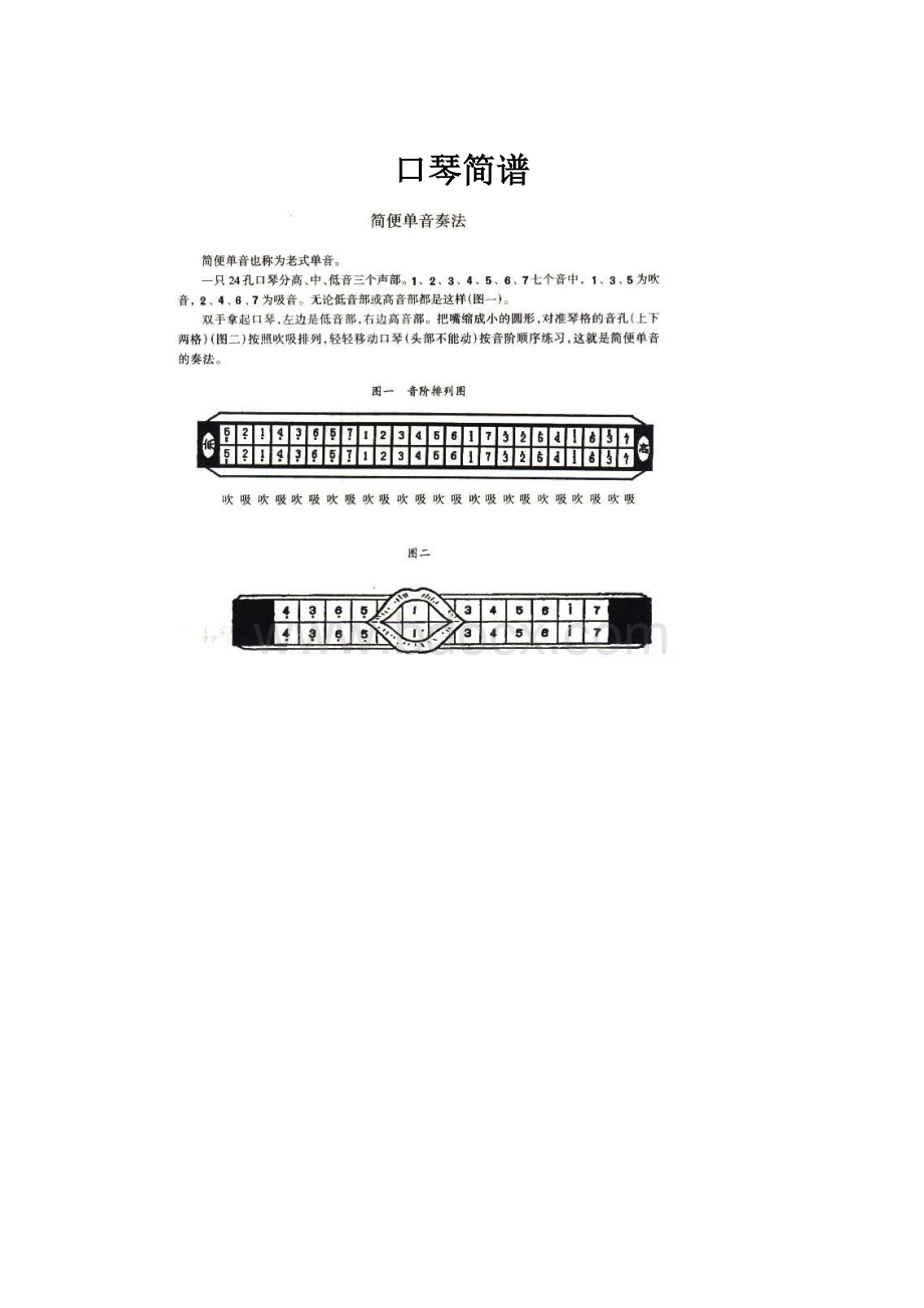 口琴简谱.docx