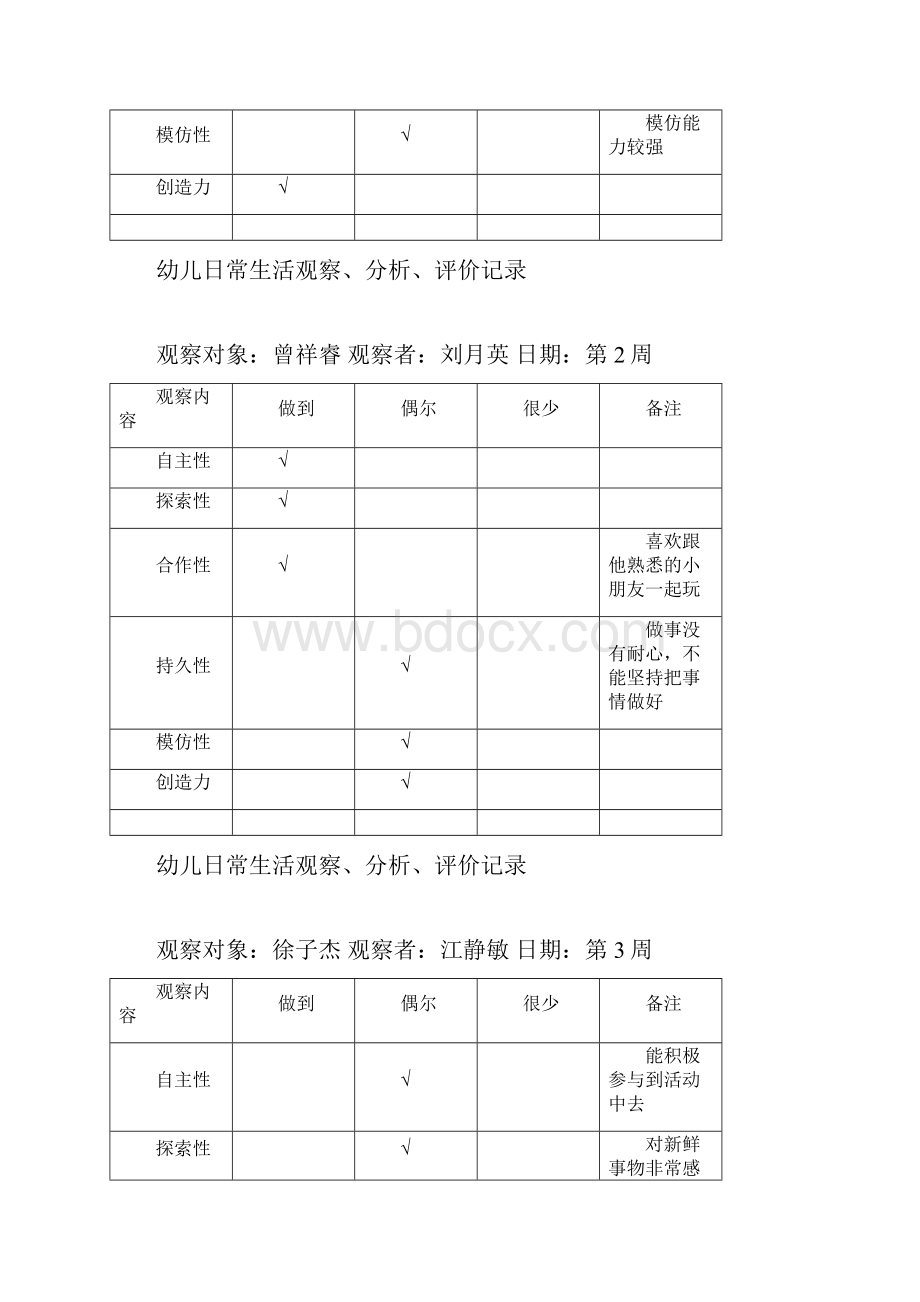 幼儿日常生活观察.docx_第3页