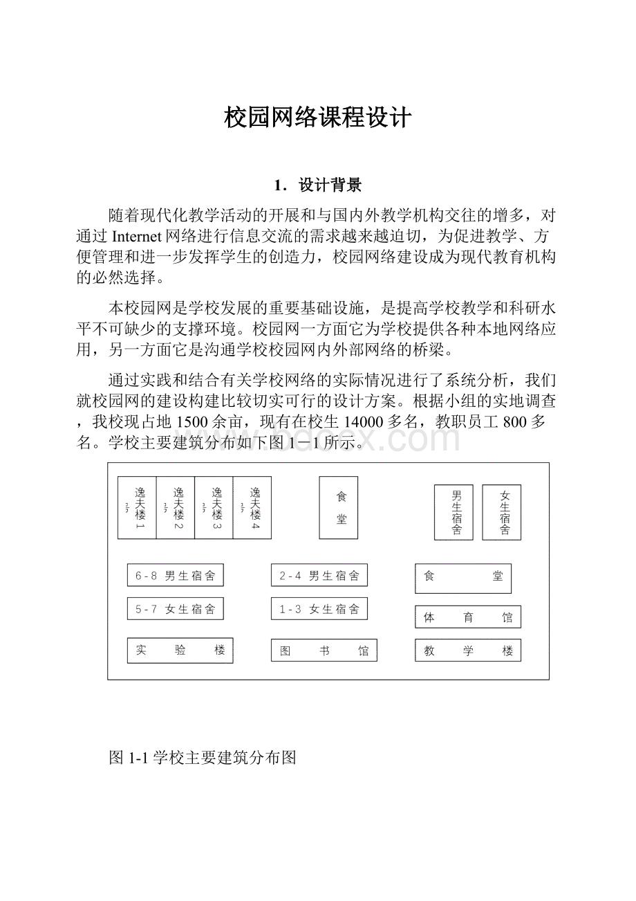 校园网络课程设计.docx_第1页