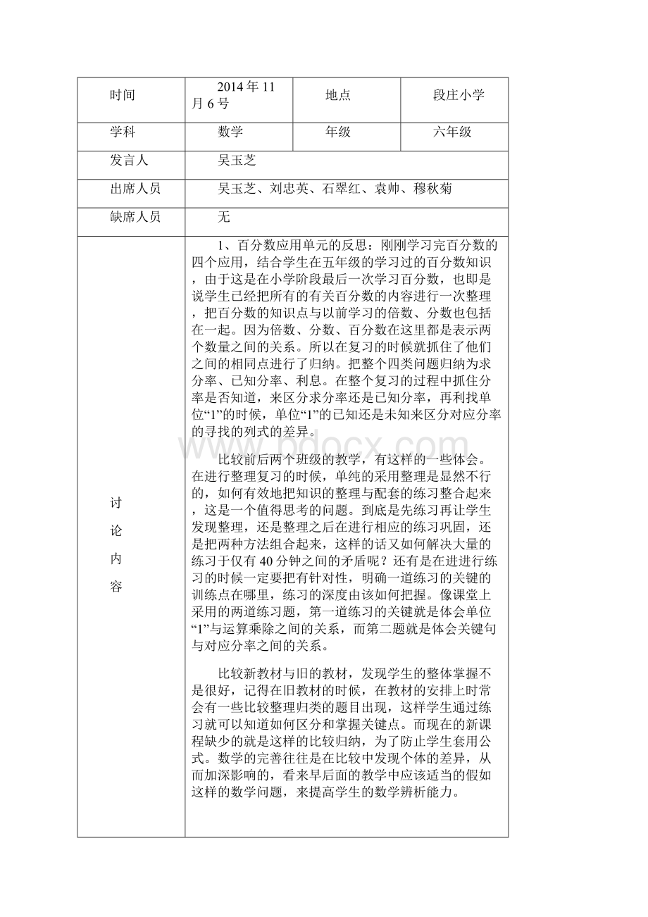 小学数学集体备课记录表.docx_第2页