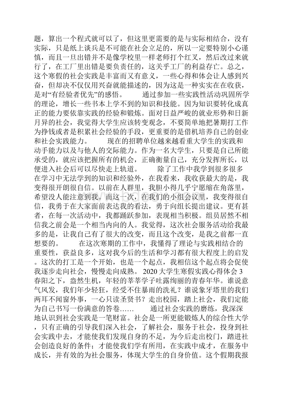 大学生寒假实践心得体会.docx_第3页