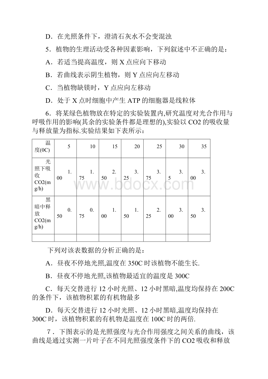 届漳州三中高三生物光合作用和呼吸作用专题.docx_第3页