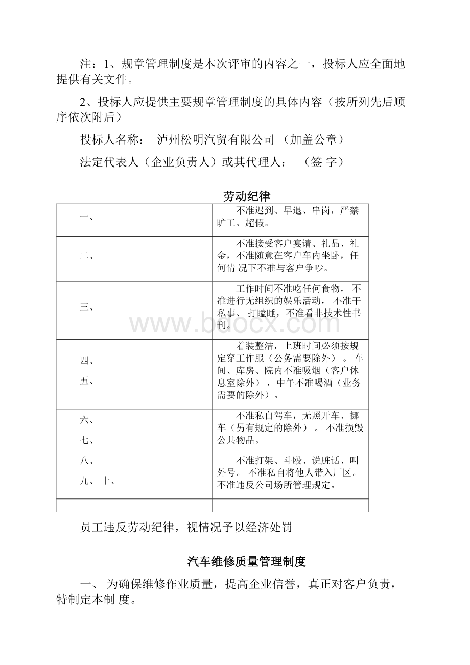 规章管理制度一览表.docx_第2页