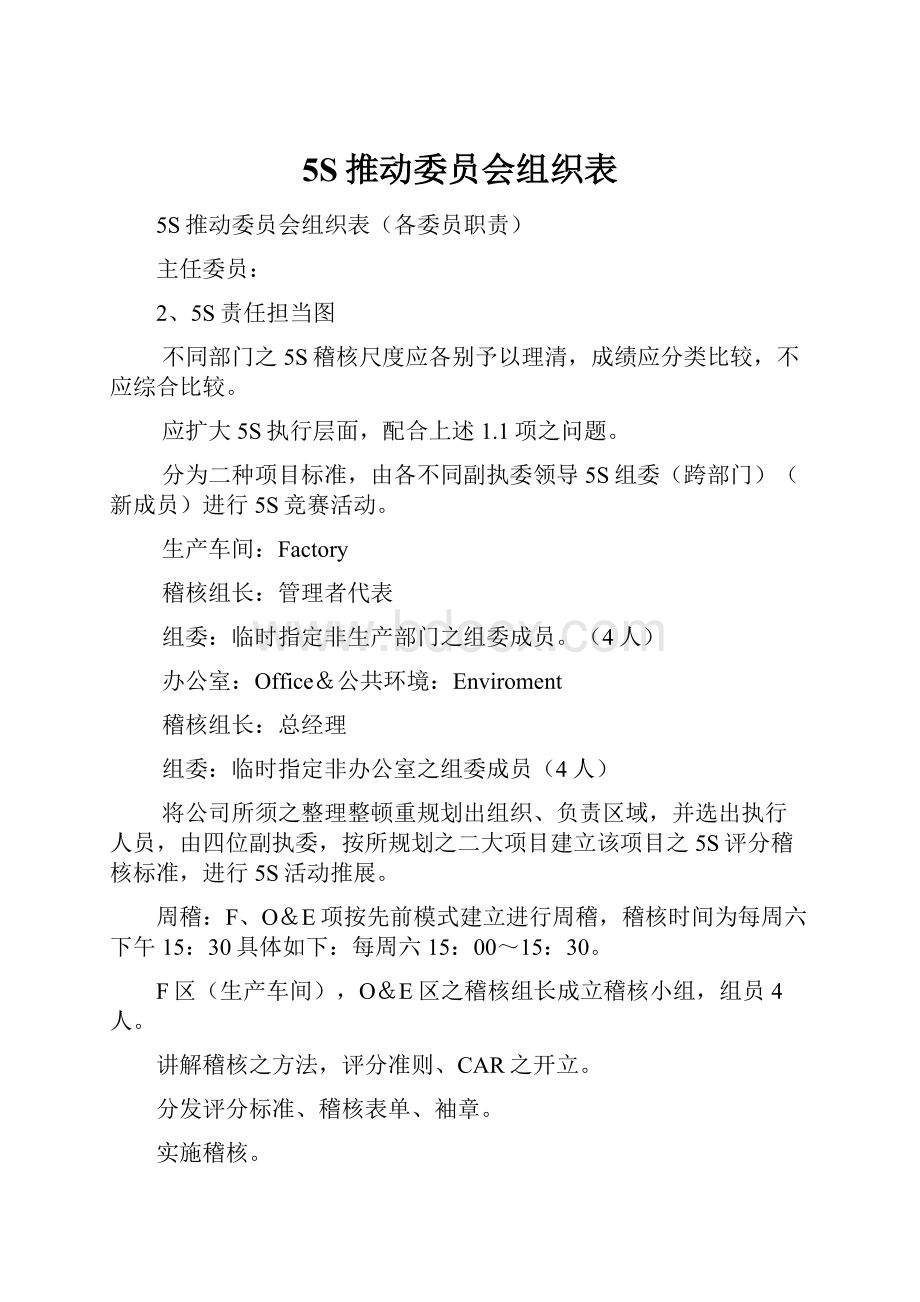 5S推动委员会组织表.docx_第1页