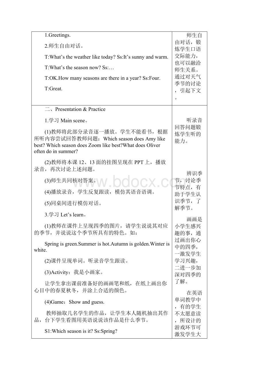 PEP小学英语五年级下册Unit2教学设计.docx_第2页