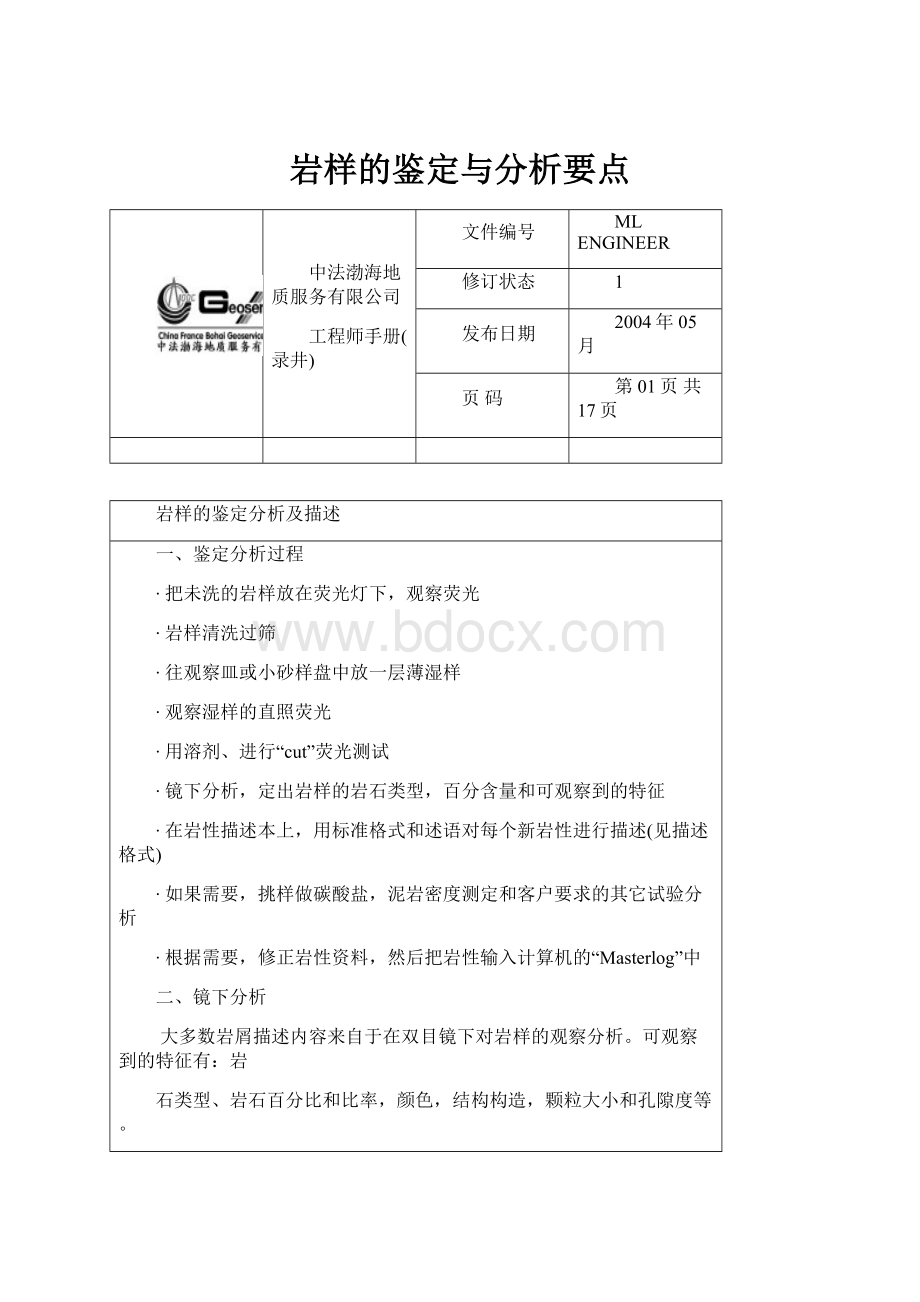 岩样的鉴定与分析要点.docx_第1页