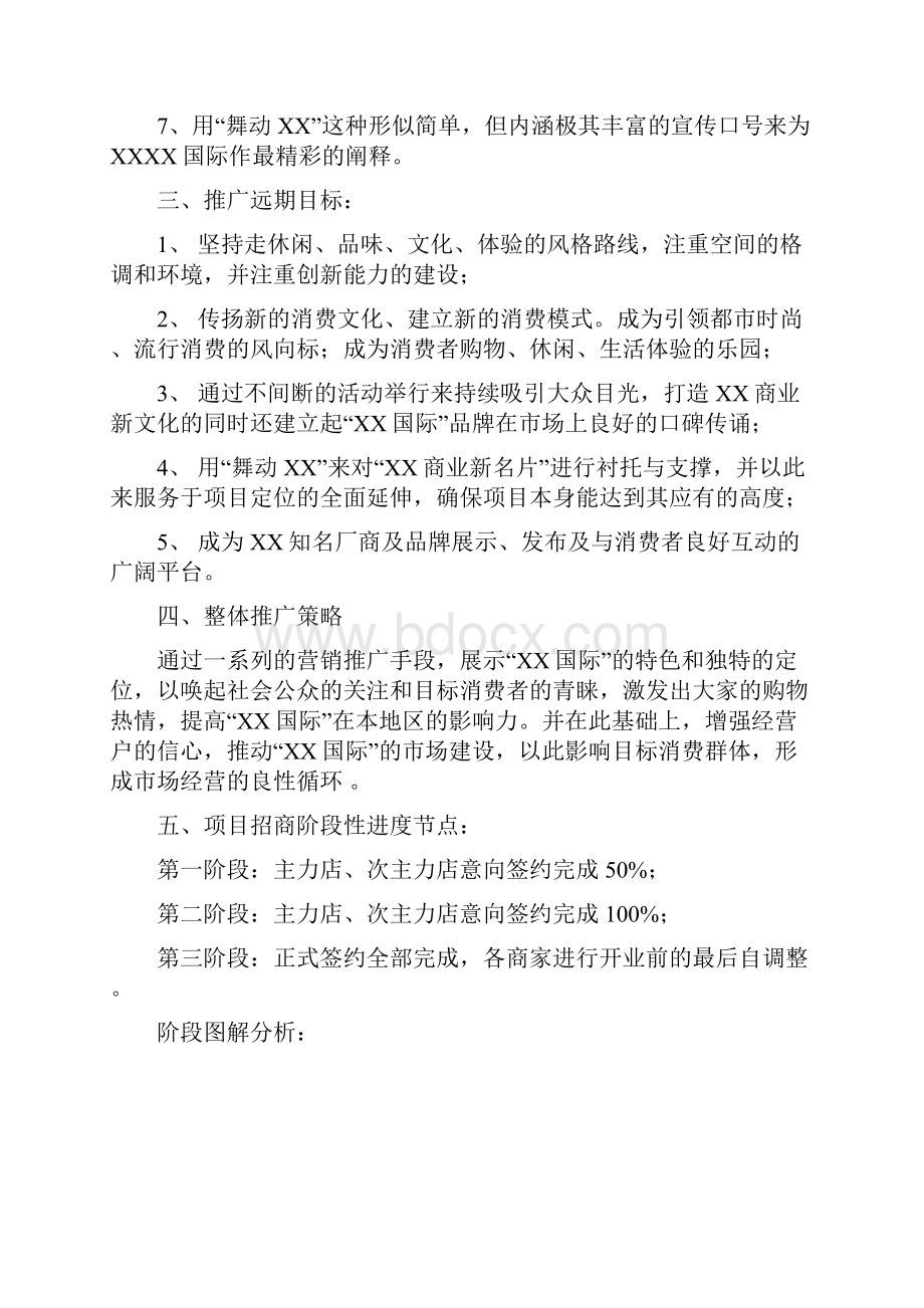 XX大型国际百货购物商业中心招商筹备期市场推广策划方案.docx_第3页