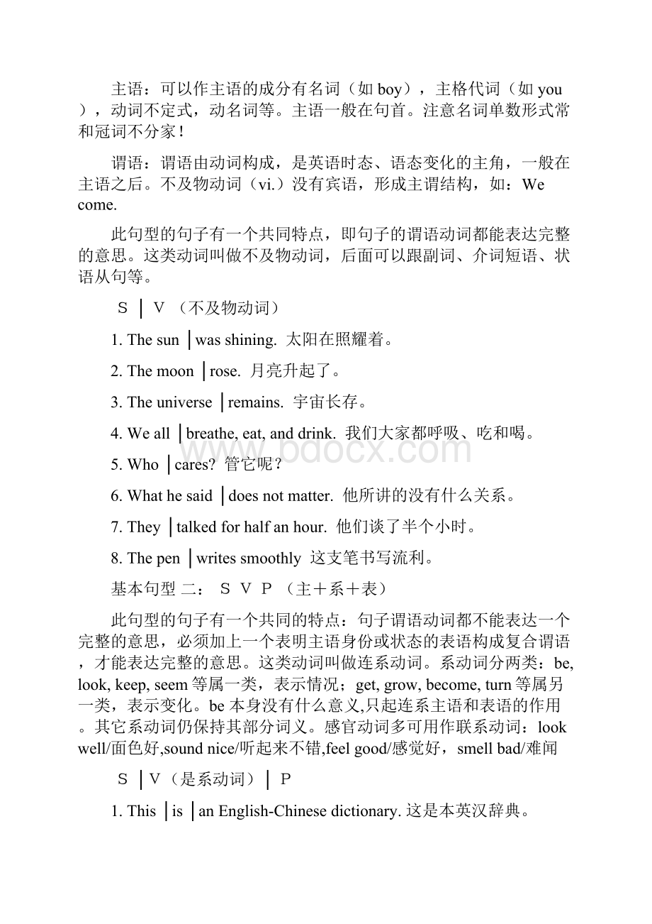 经典资料大全英语学习英语句子成分的划分及练习必备.docx_第2页