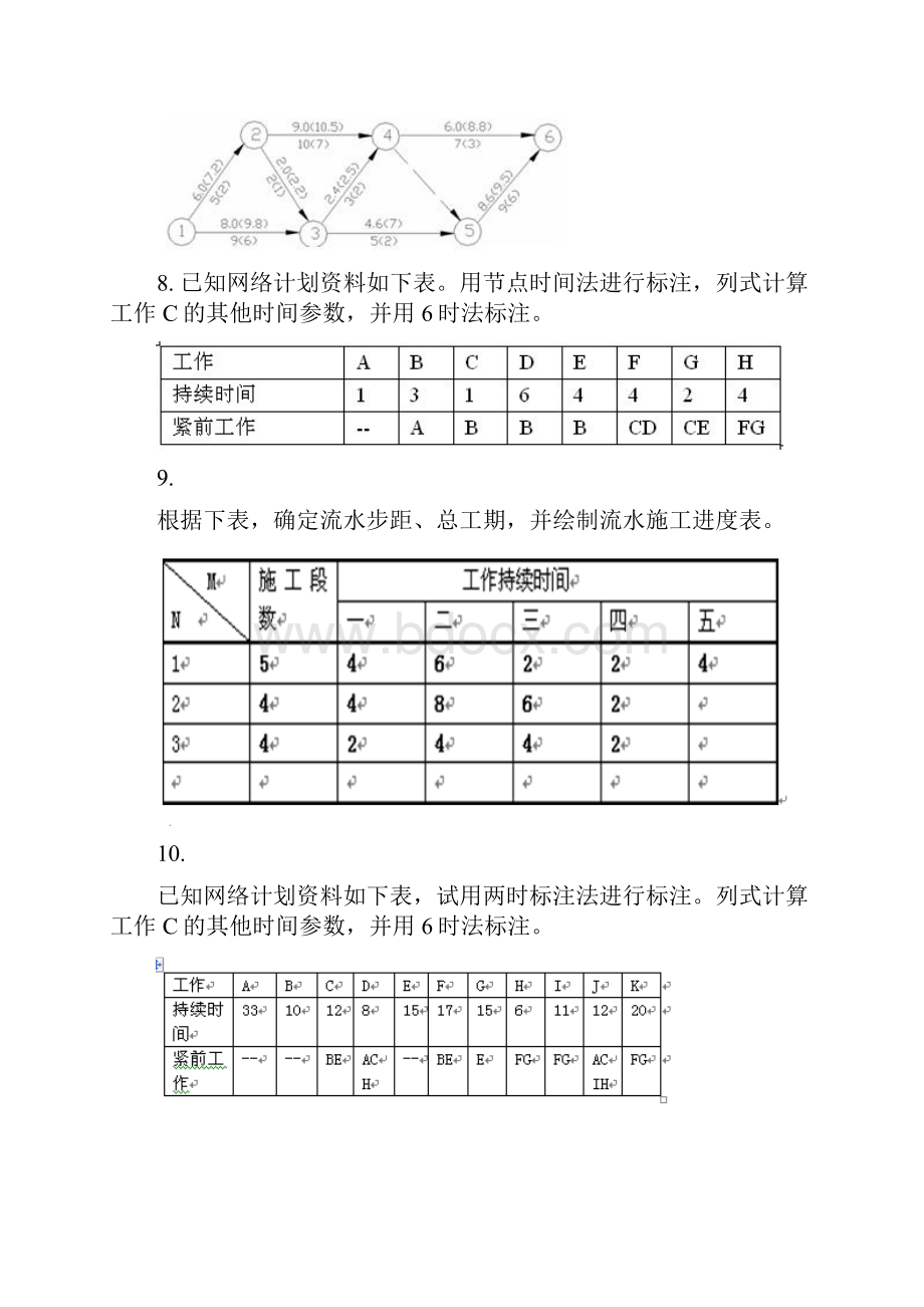 份考试施工组织与管理第三次作业.docx_第3页