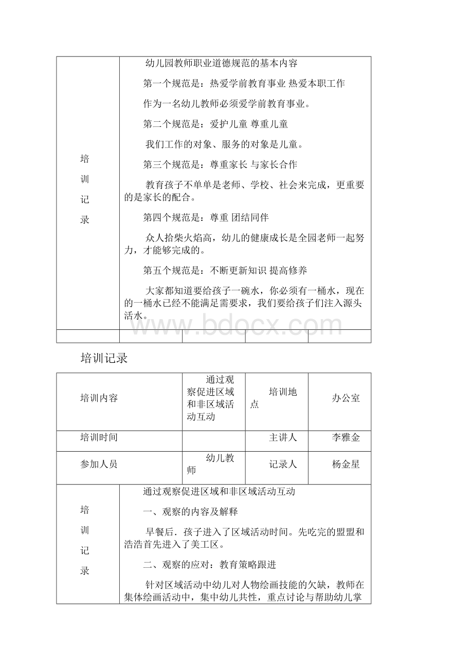 幼儿教师培训记录簿86761.docx_第3页