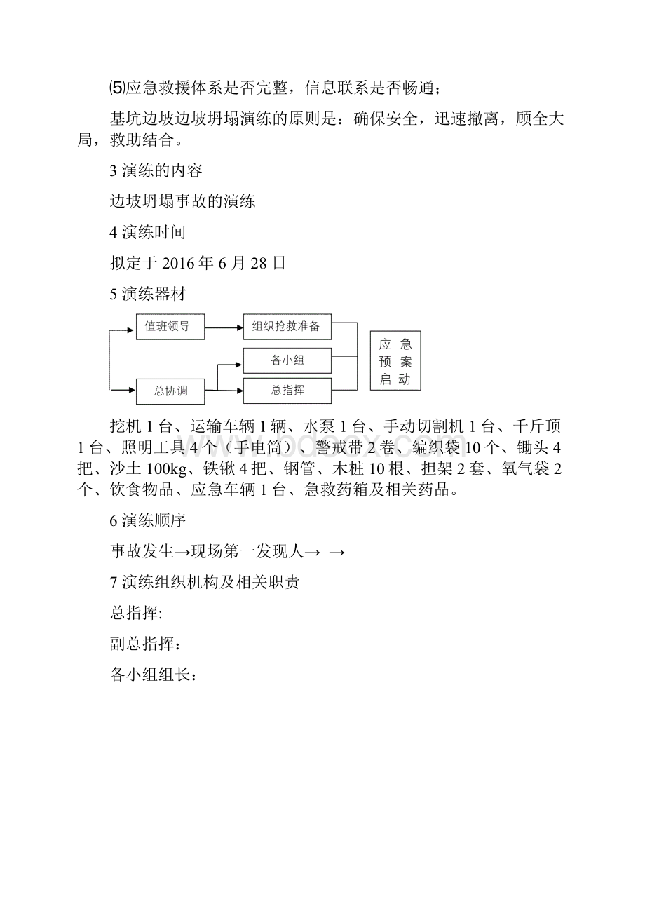 深基坑边坡坍塌事故应急演练方案.docx_第2页