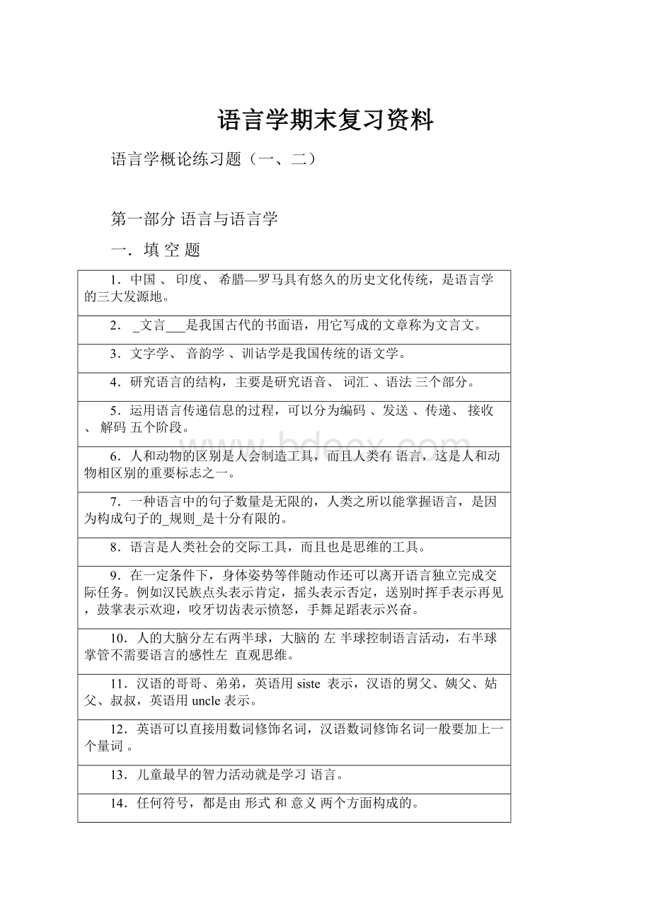 语言学期末复习资料.docx