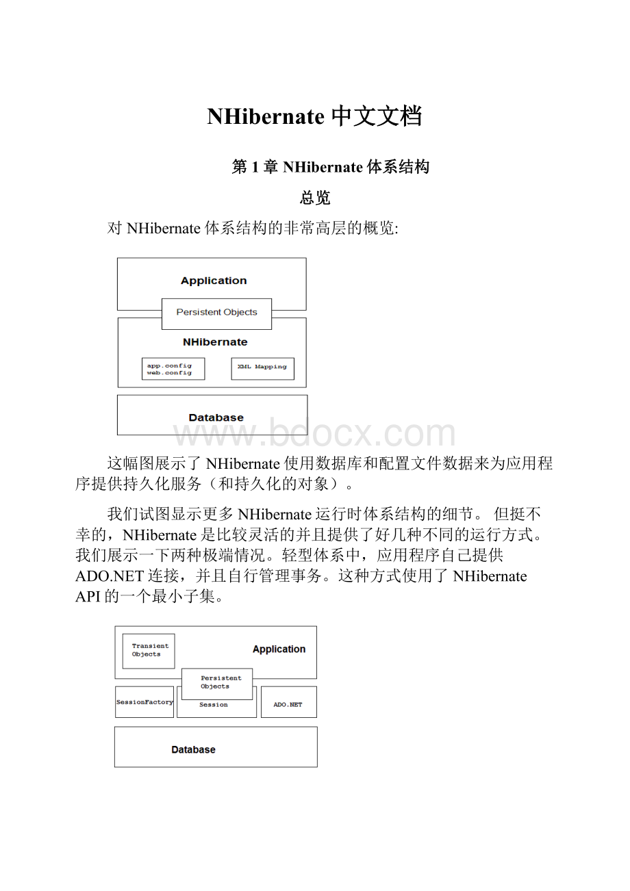 NHibernate中文文档.docx