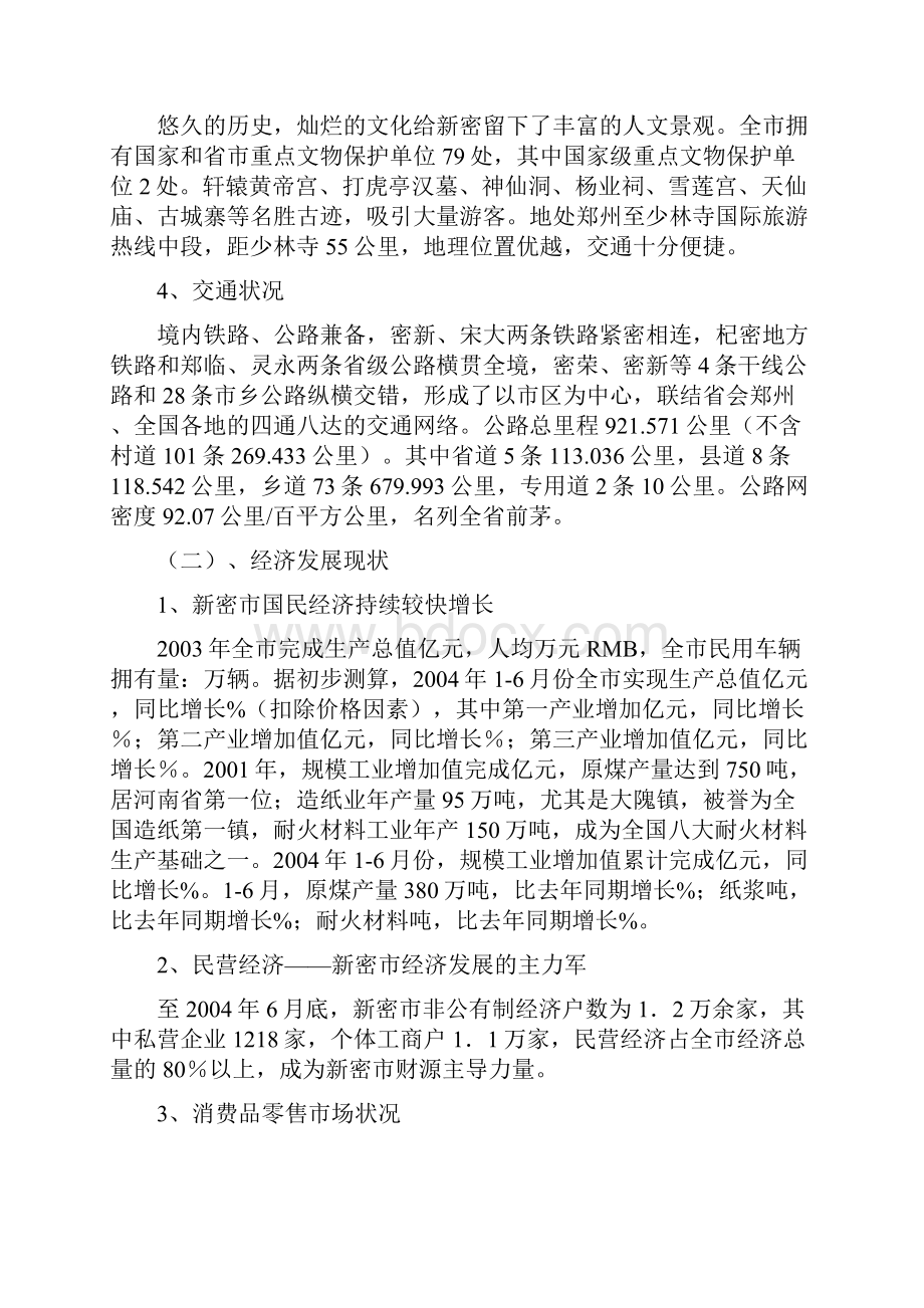 XX新密市项目市场调研报告.docx_第2页