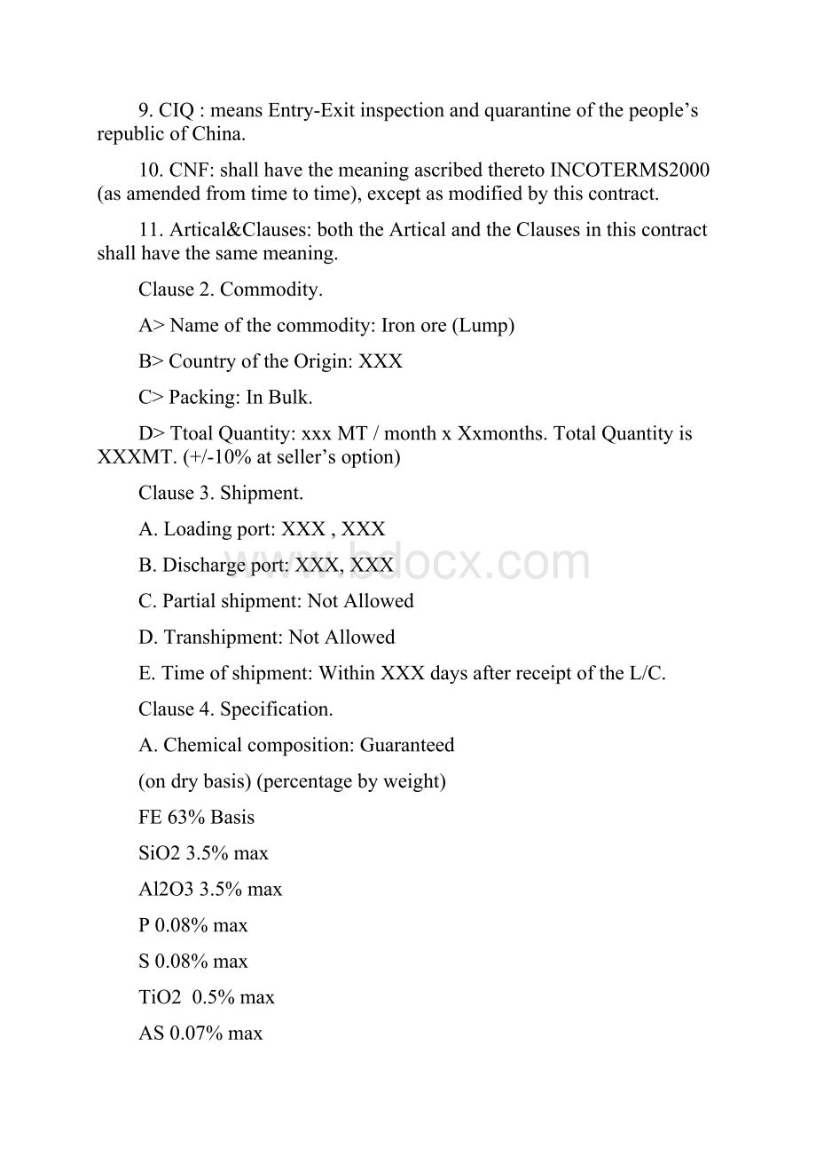 Iron Ore Sales and Purchase contract.docx_第3页