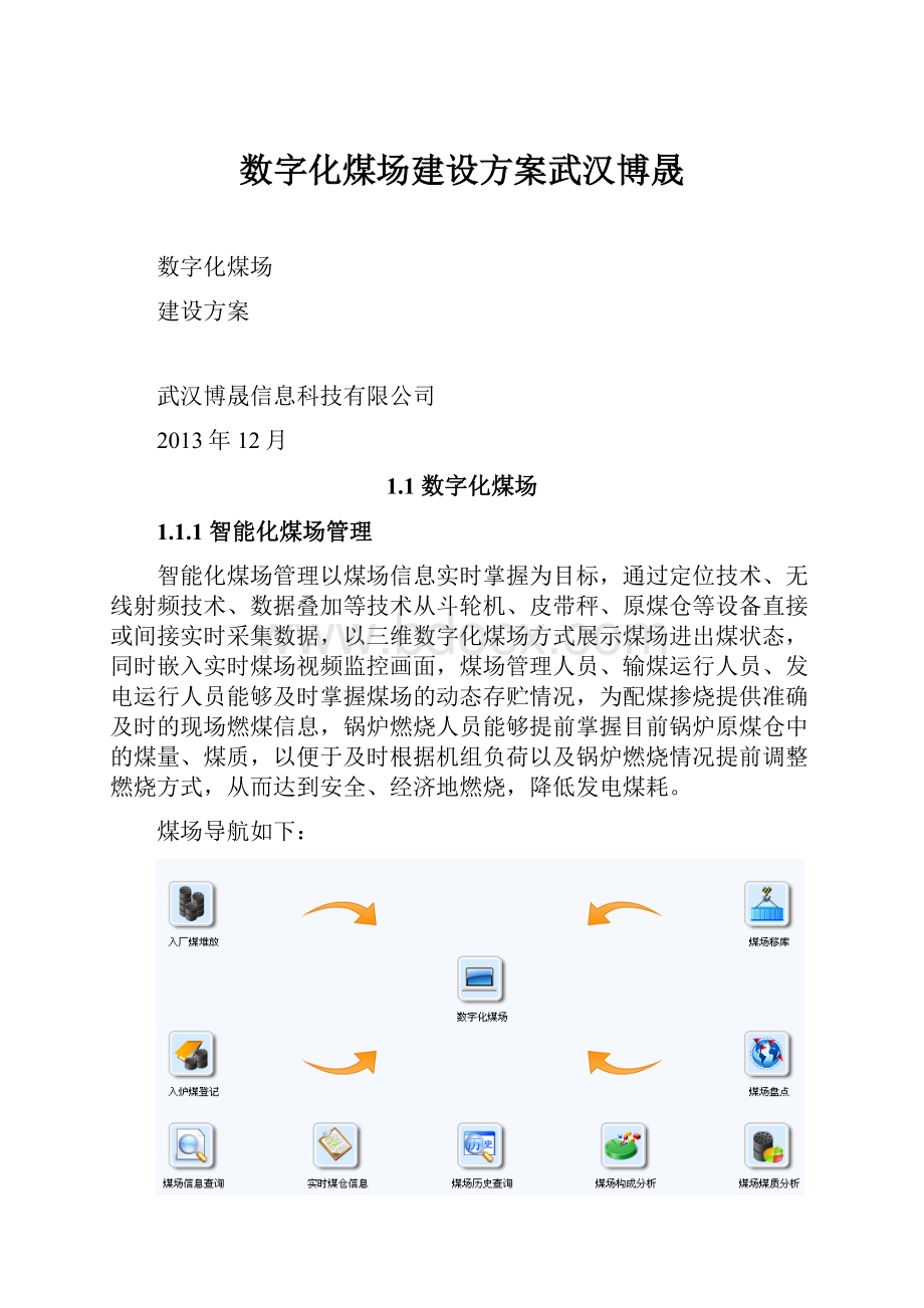 数字化煤场建设方案武汉博晟.docx_第1页