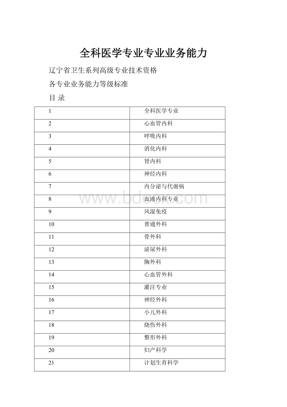 全科医学专业专业业务能力.docx_第1页