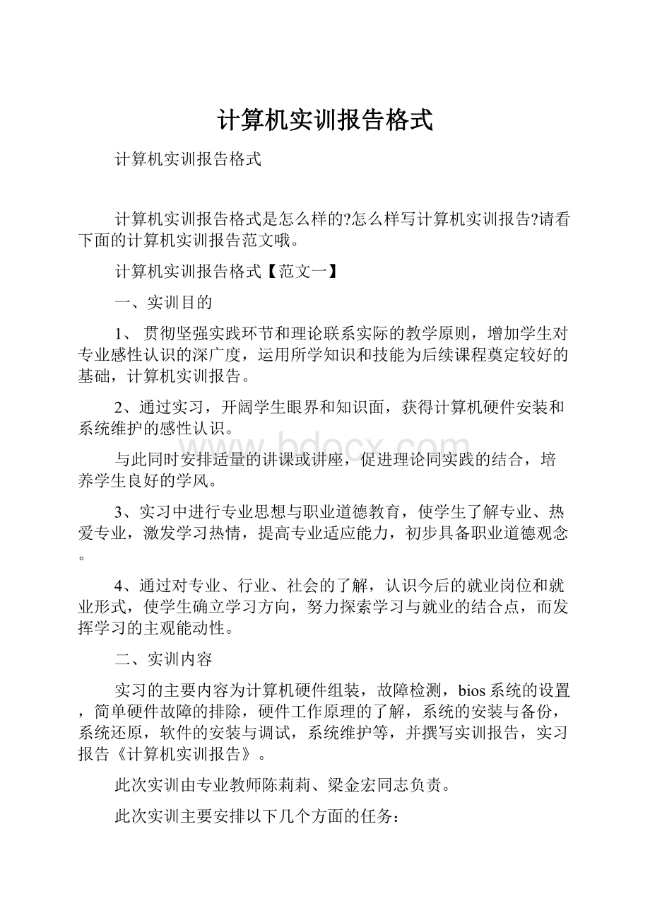 计算机实训报告格式.docx