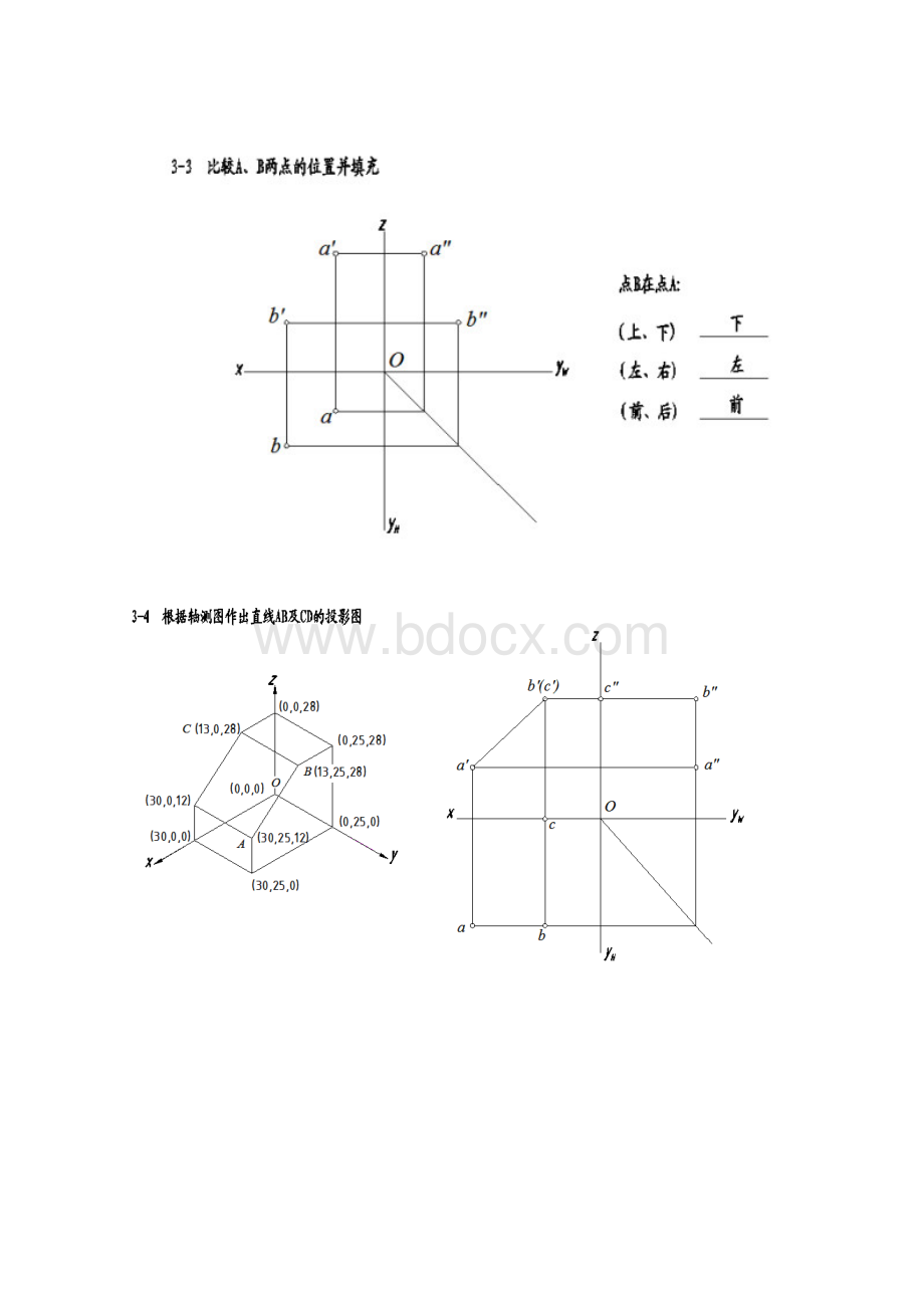 工程制图习题集左晓明答案第三章投影法基础备课讲稿.docx_第3页