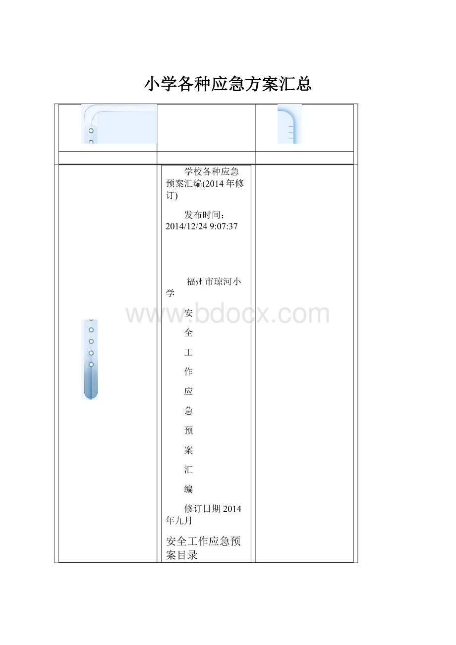 小学各种应急方案汇总.docx