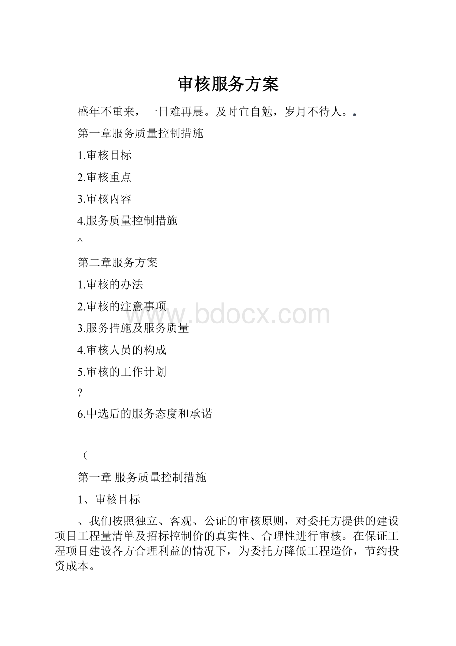 审核服务方案.docx