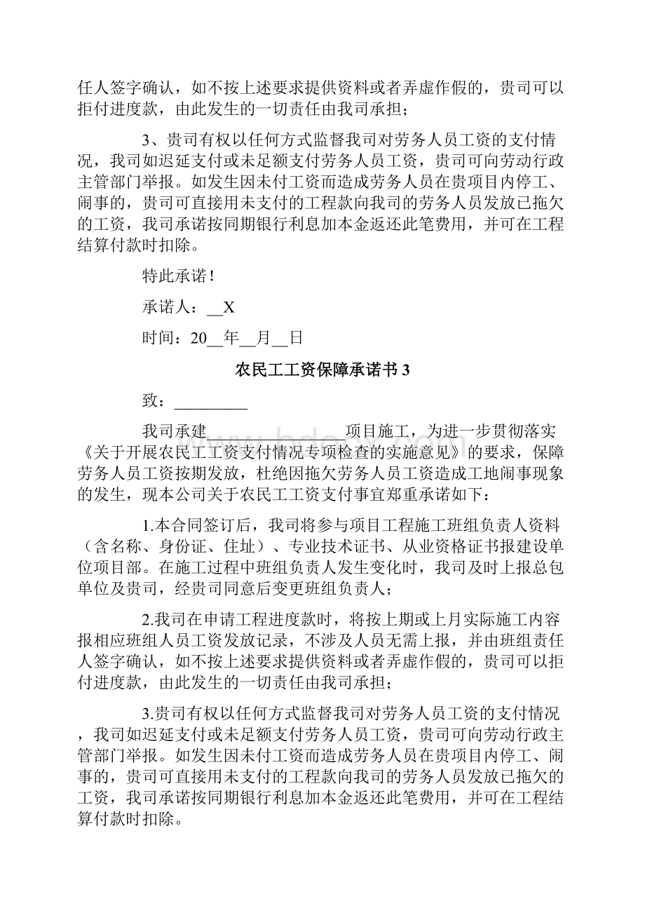 农民工工资保障承诺书精选模板.docx_第3页