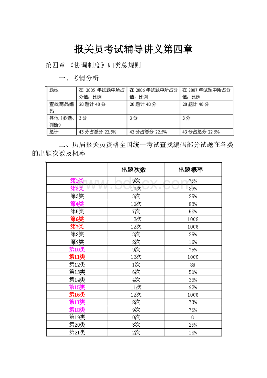 报关员考试辅导讲义第四章.docx_第1页