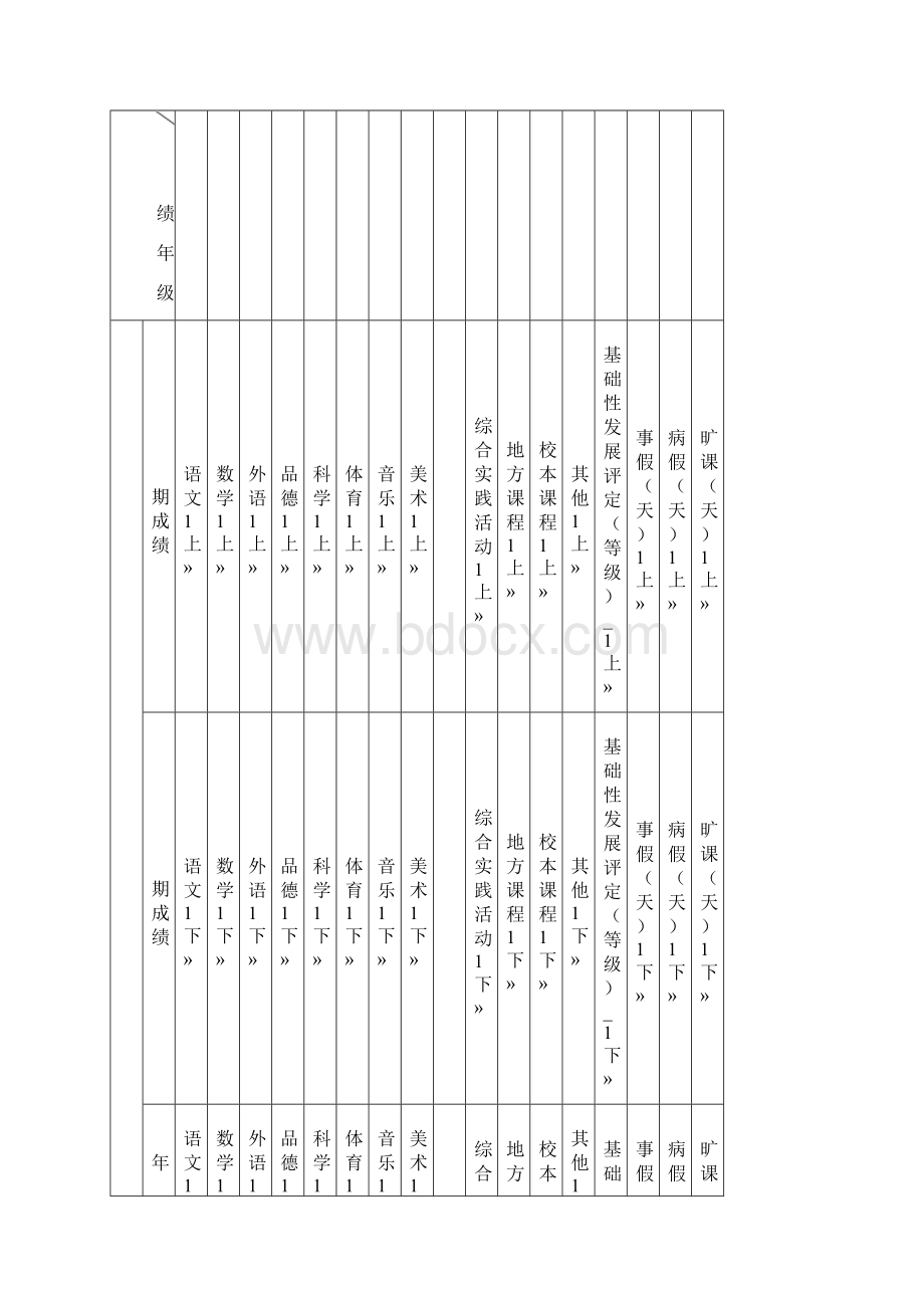 学生学籍卡片模板.docx_第3页