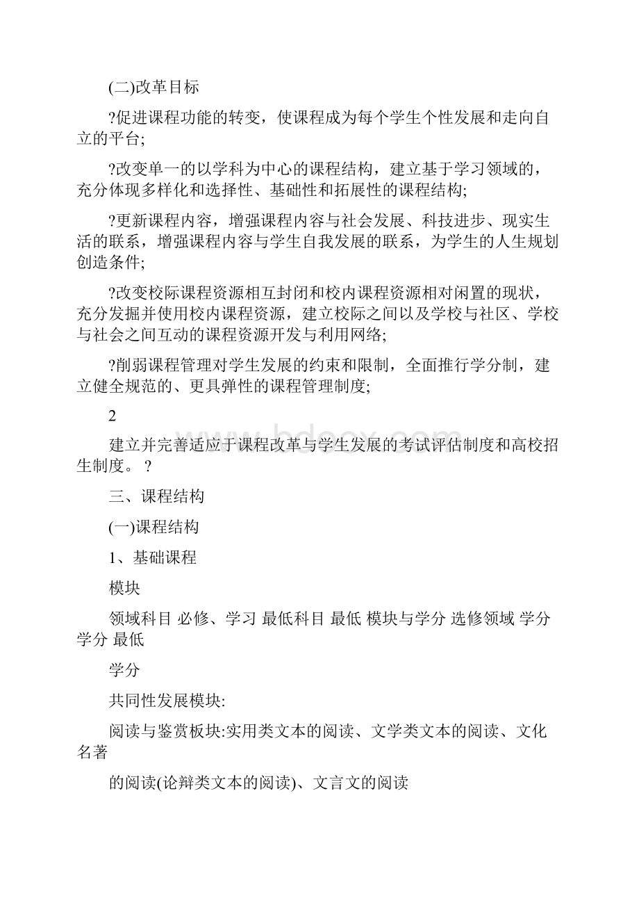 最新普通高中课程计划优秀名师资料.docx_第3页