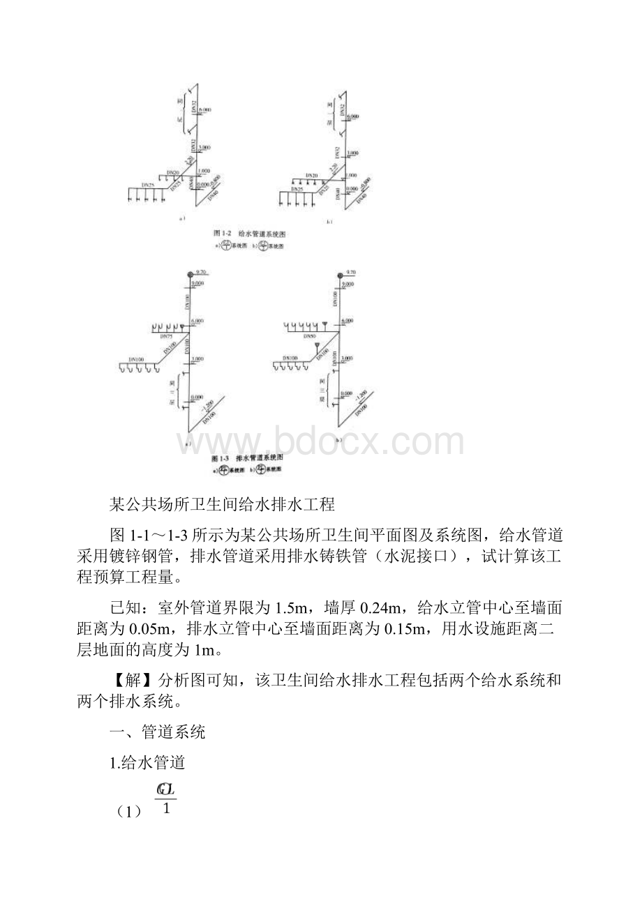 某公共场所卫生间给水排水工程预算实例.docx_第3页