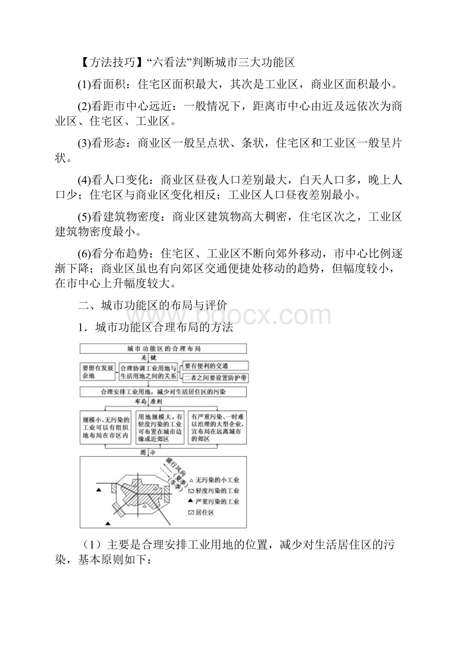 精品高考地理二轮复习微专题要素探究与设计专题71城市空间结构学案.docx_第3页