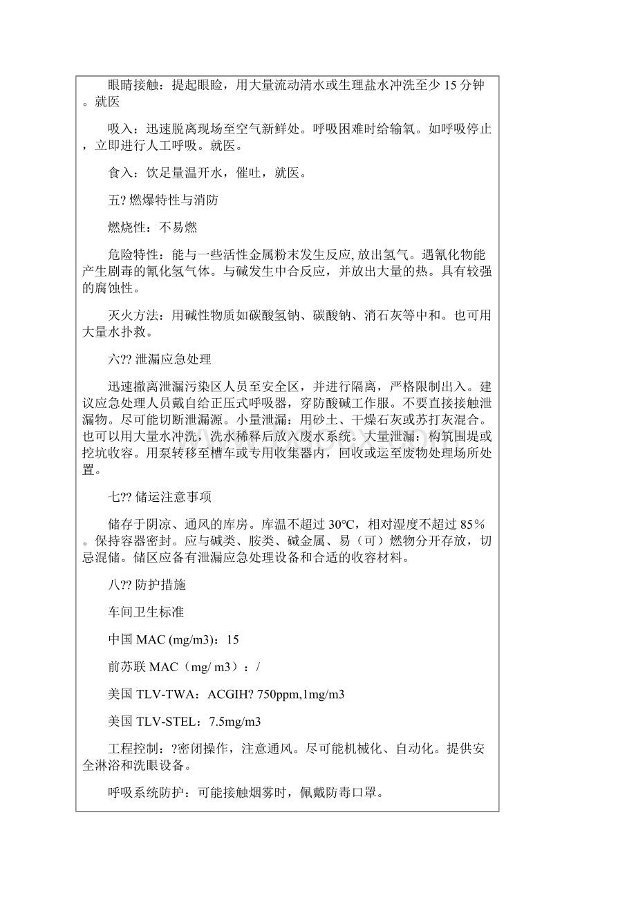 盐酸安全技术说明书msds.docx_第2页