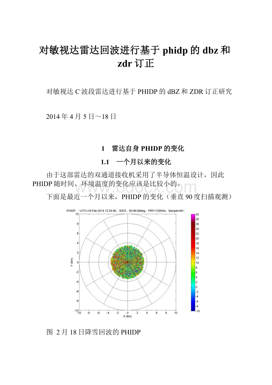 对敏视达雷达回波进行基于phidp的dbz和zdr订正.docx_第1页