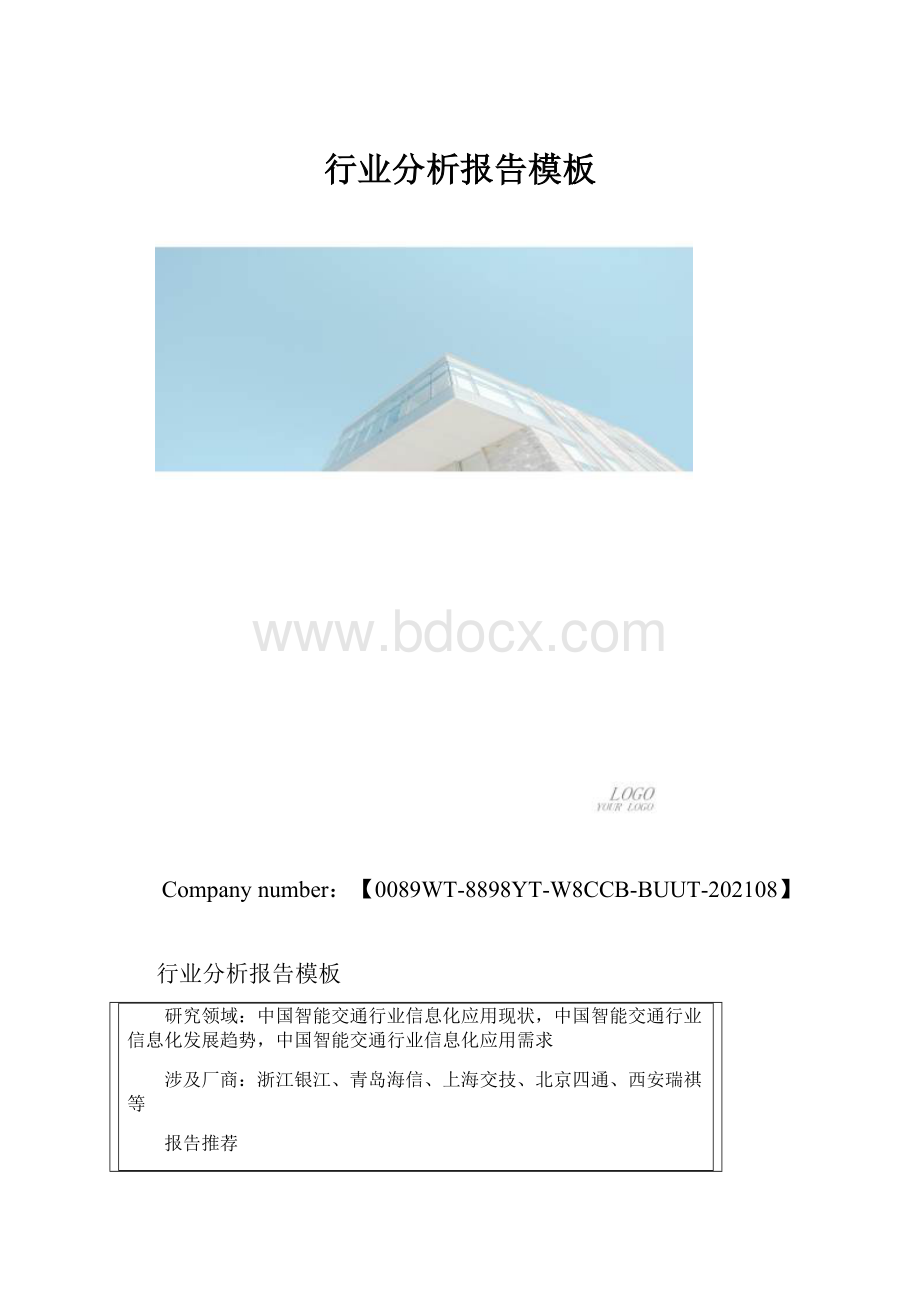 行业分析报告模板.docx_第1页