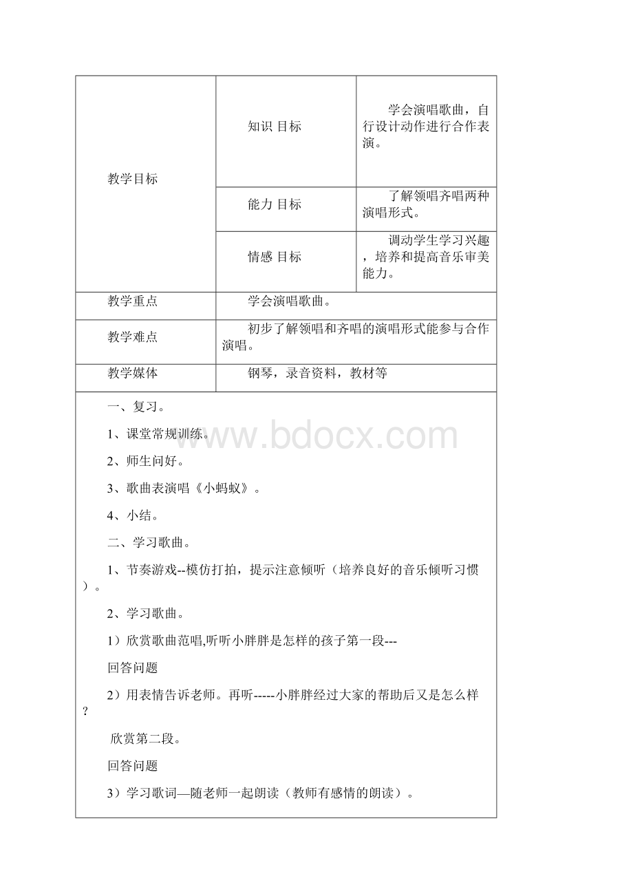 人教版小学一年级音乐下册教案.docx_第3页