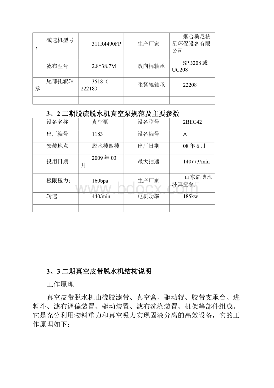 脱硫真空皮带脱水机现场检修工艺规程.docx_第2页