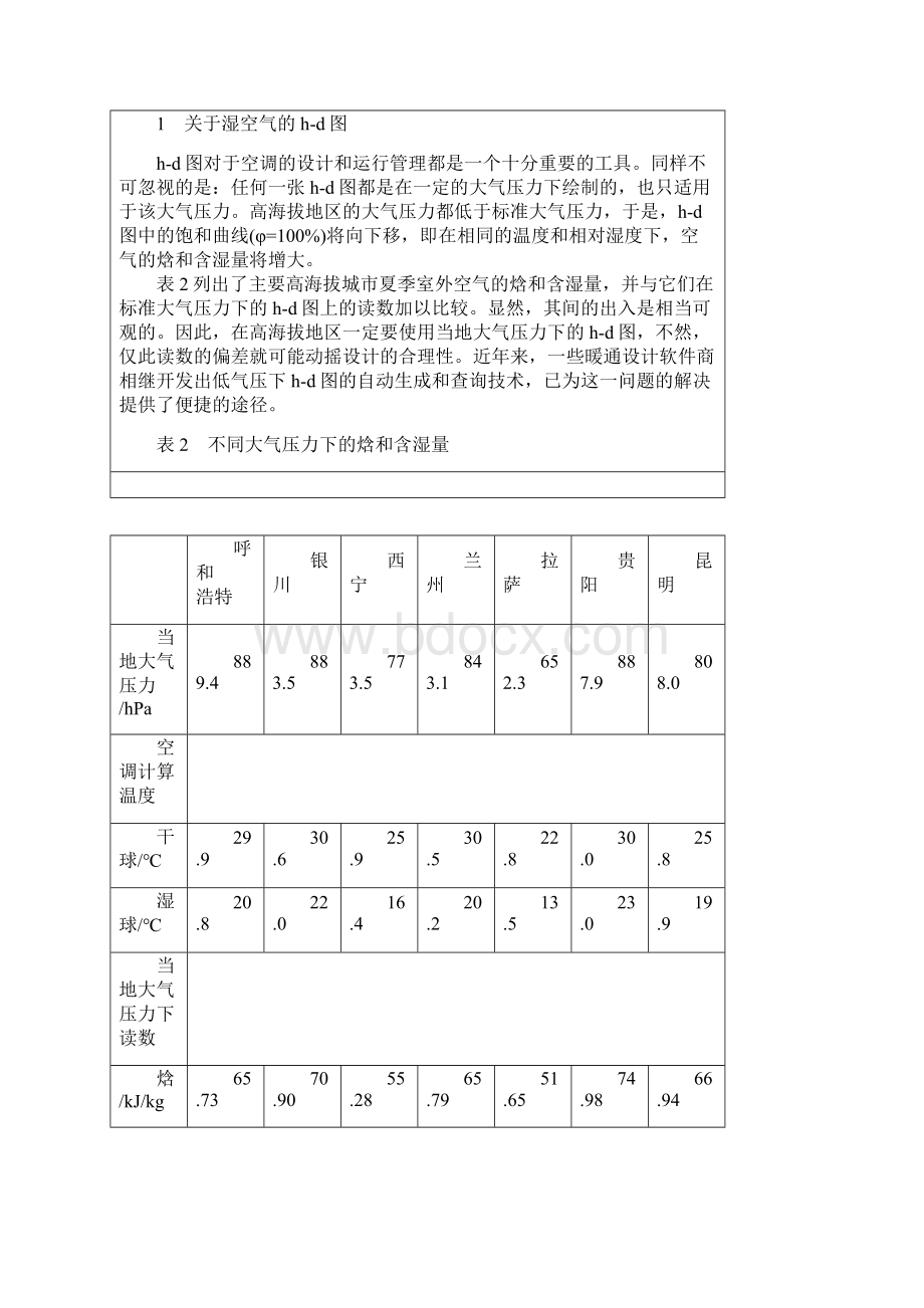 高海拔地区暖通空调设计中地若干技术问题.docx_第2页